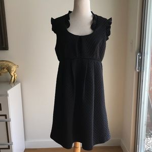 Maternal America Chevron Maternity Dress Black M